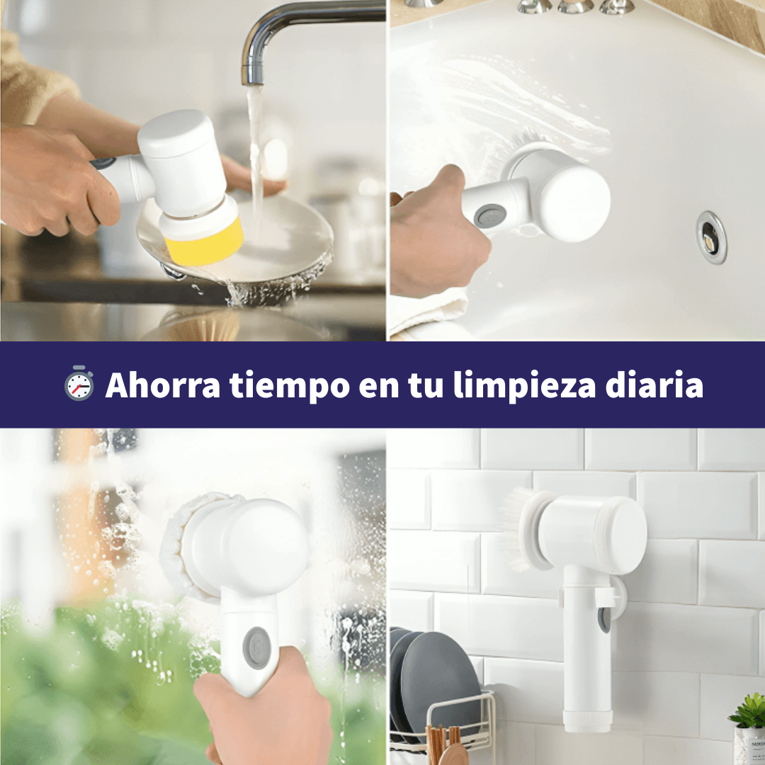 SonicBrush™ 5 en 1 – Tu aliado todo en uno para una cocina impecable.