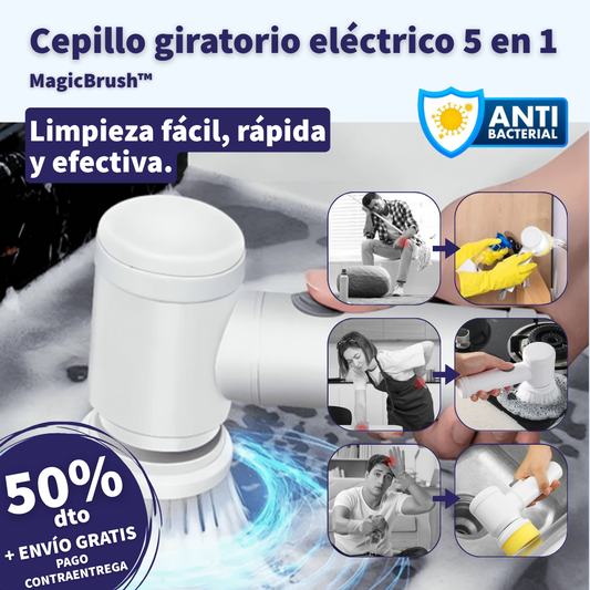 SonicBrush™ 5 en 1 – Tu aliado todo en uno para una cocina impecable.