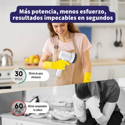SonicBrush™ 5 en 1 – Tu aliado todo en uno para una cocina impecable.