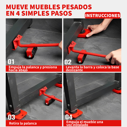 ElevatePro™ – Mueve Muebles Pesados Sin Esfuerzo ni Daños
