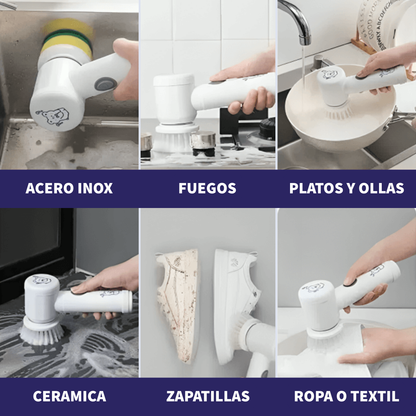 SonicBrush™ 5 en 1 – Tu aliado todo en uno para una cocina impecable.